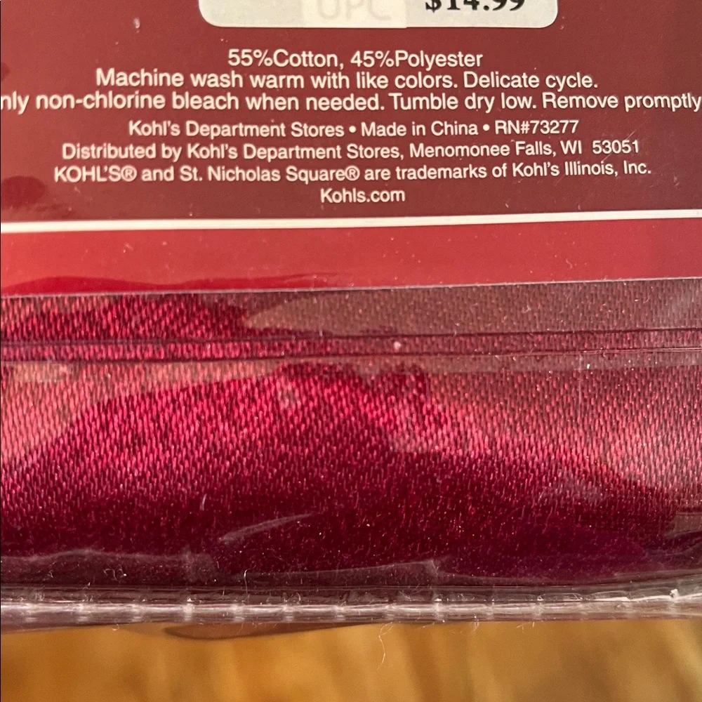 New St Nicholas Square set of FOUR Red Dining Room Chair Covers up to 42” tall